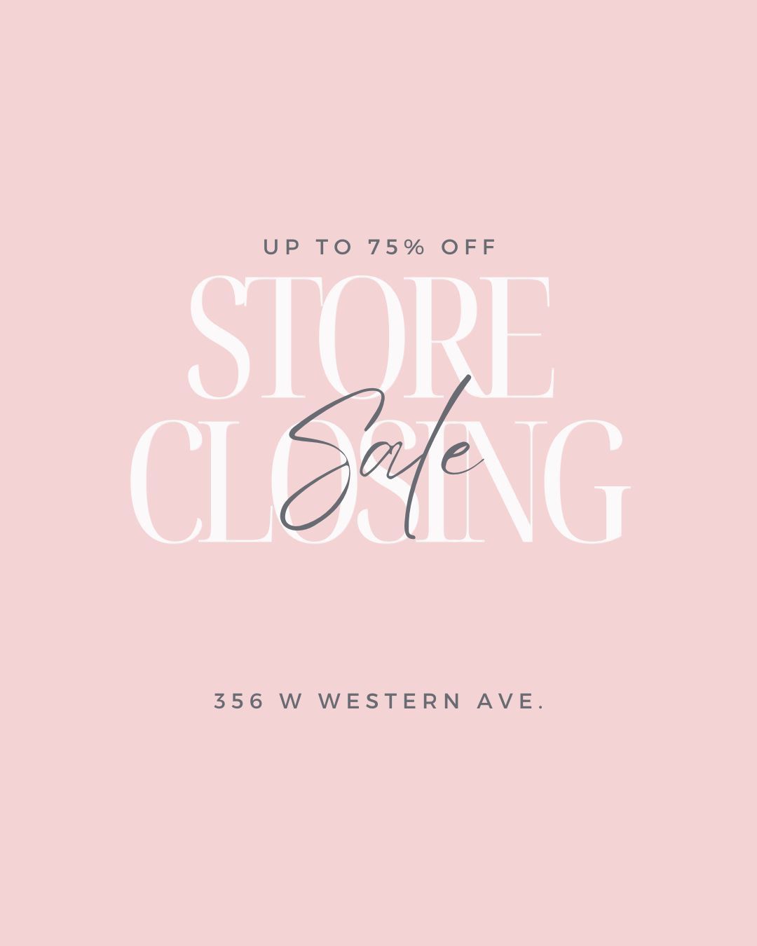 Store Closing Sale 