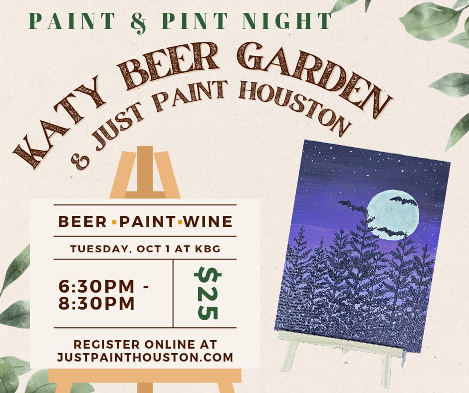 Katy Beer Garden Paint & Pint Night