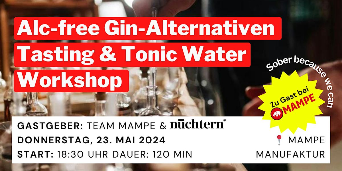 Alc-free Gin-Alternativen Tasting & Tonic Water Workshop