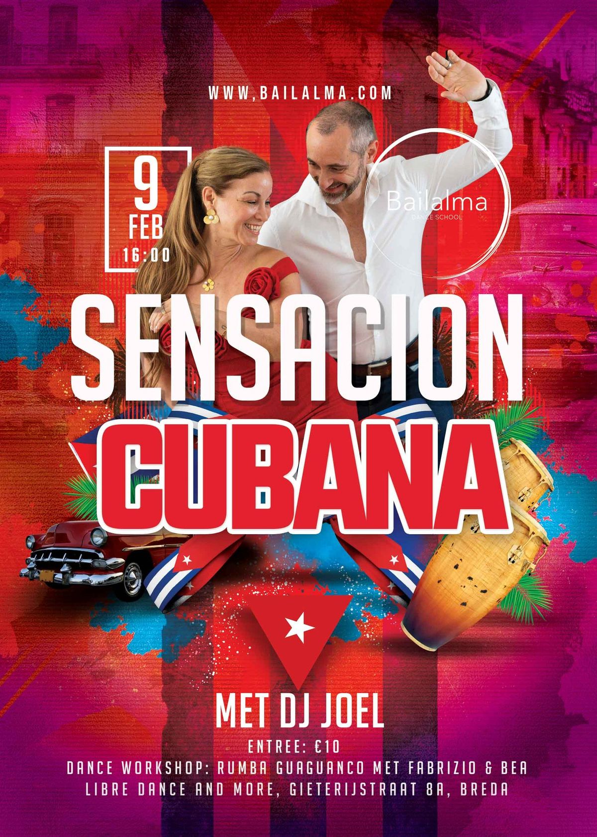 Sensaci\u00f3n Cubana \u2013 Cubaanse Salsa Matinee \u2013 9 Februari 2025