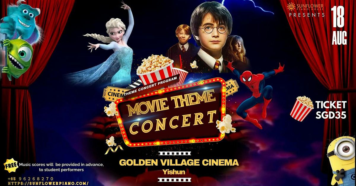 Singapore's First Movie Theme Student Piano Concert in CINEMA!