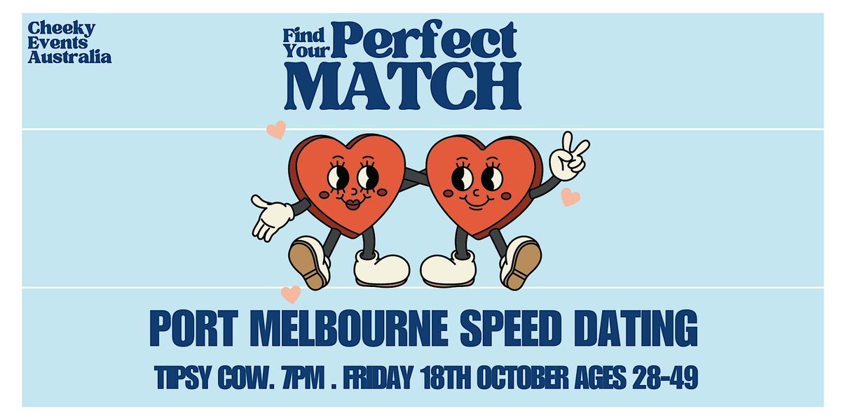 Port Melbourne speed dating for ages 28-49 by Cheeky Events Australia