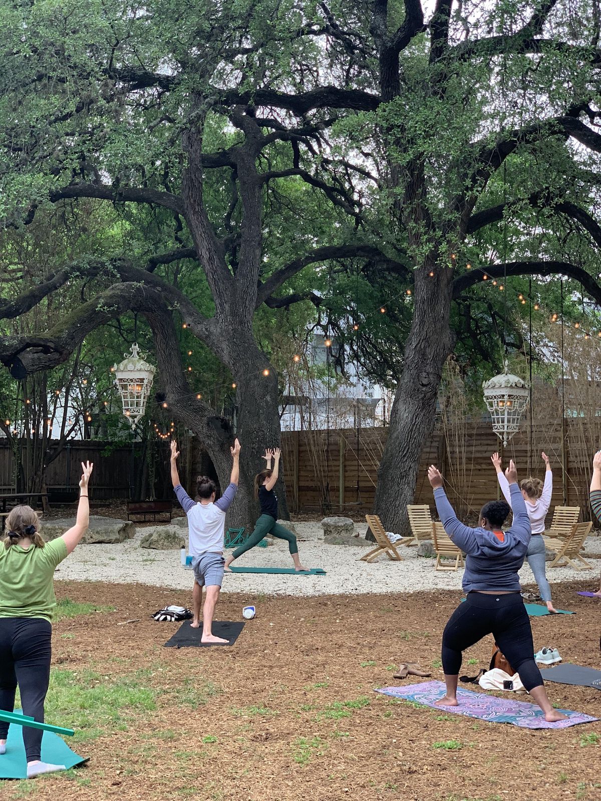 Outdoor Yoga and Mimosas