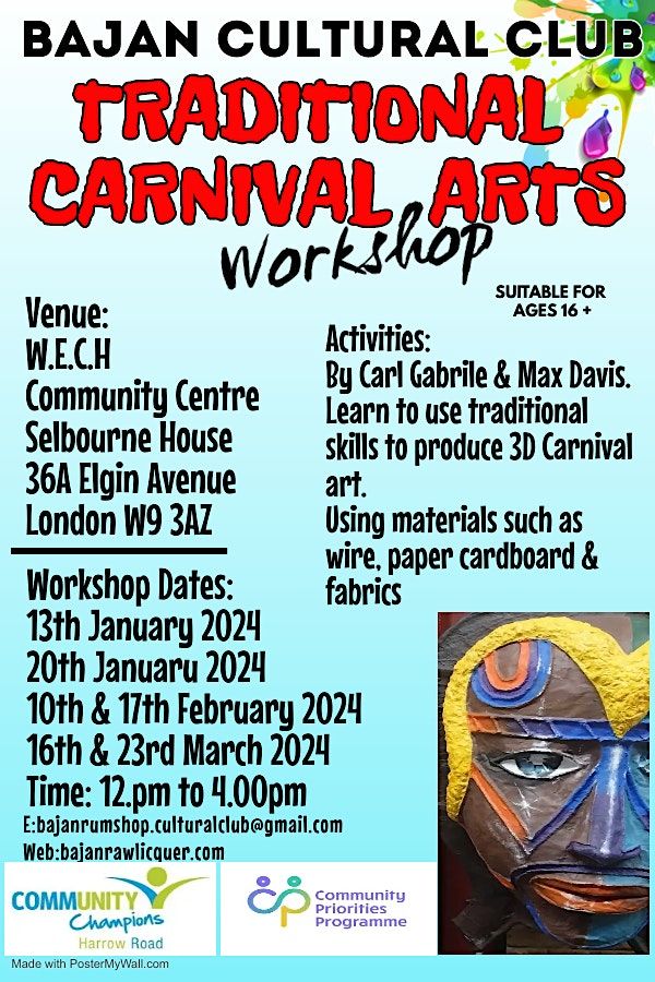 Bajan Cultural Club Traditional Carnival Arts Workshop