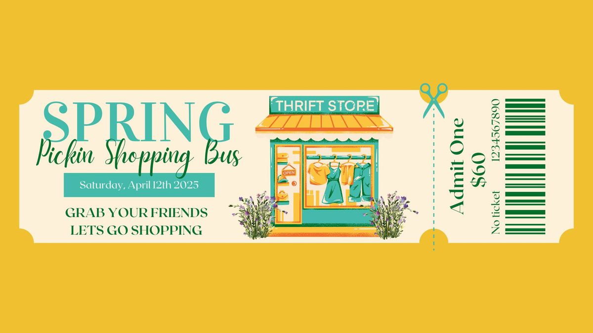 Spring Pickin' Shopping Bus