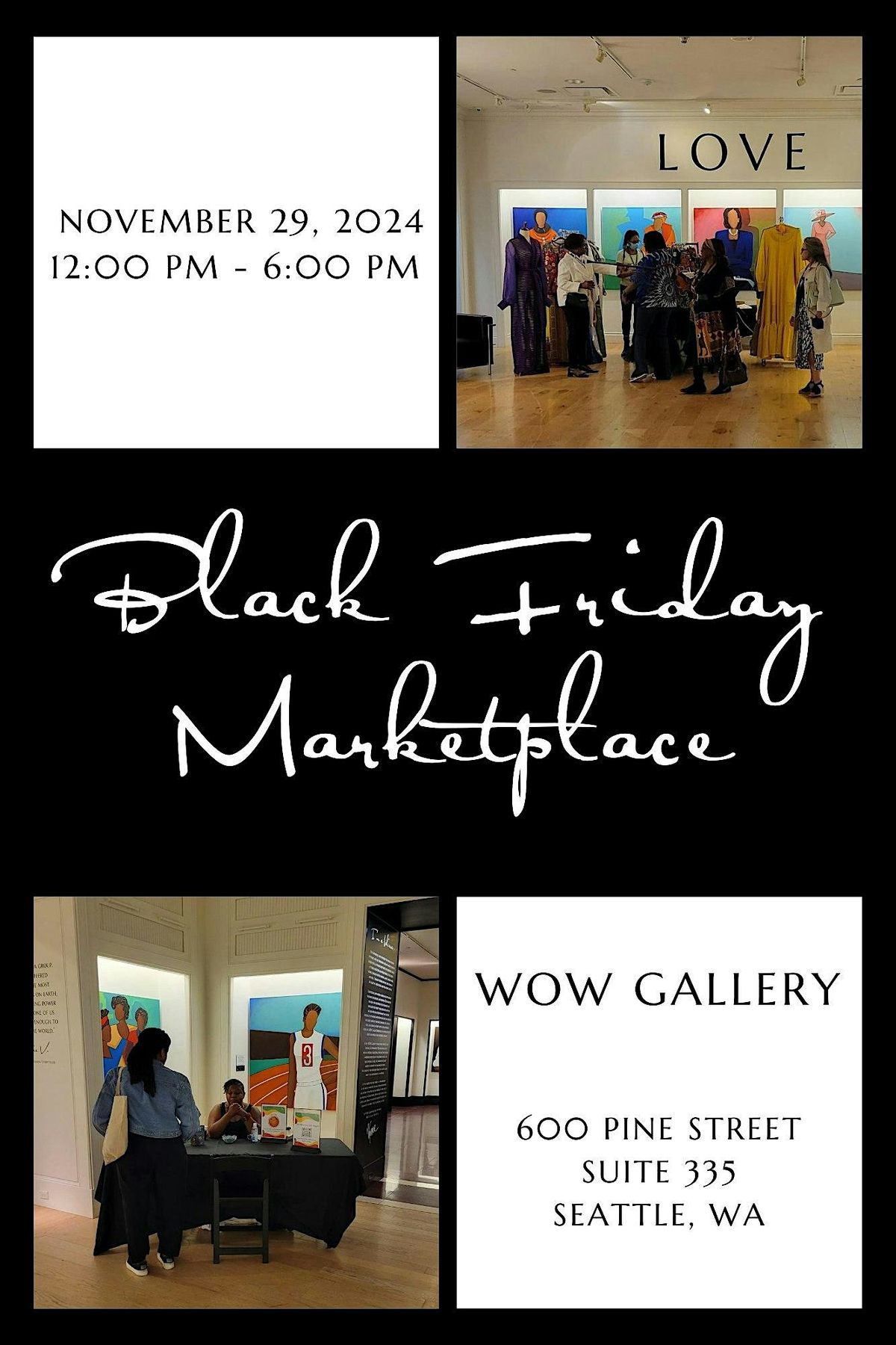 Black Friday Marketplace at WOW Gallery