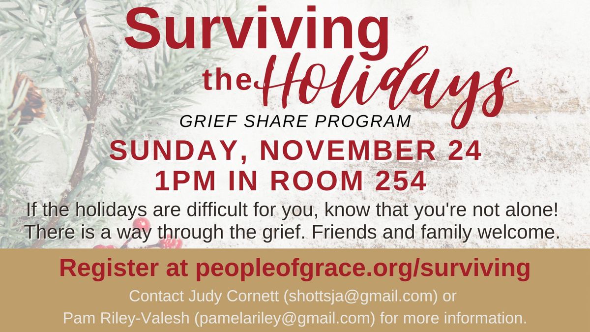 Surviving the Holidays GriefShare Program