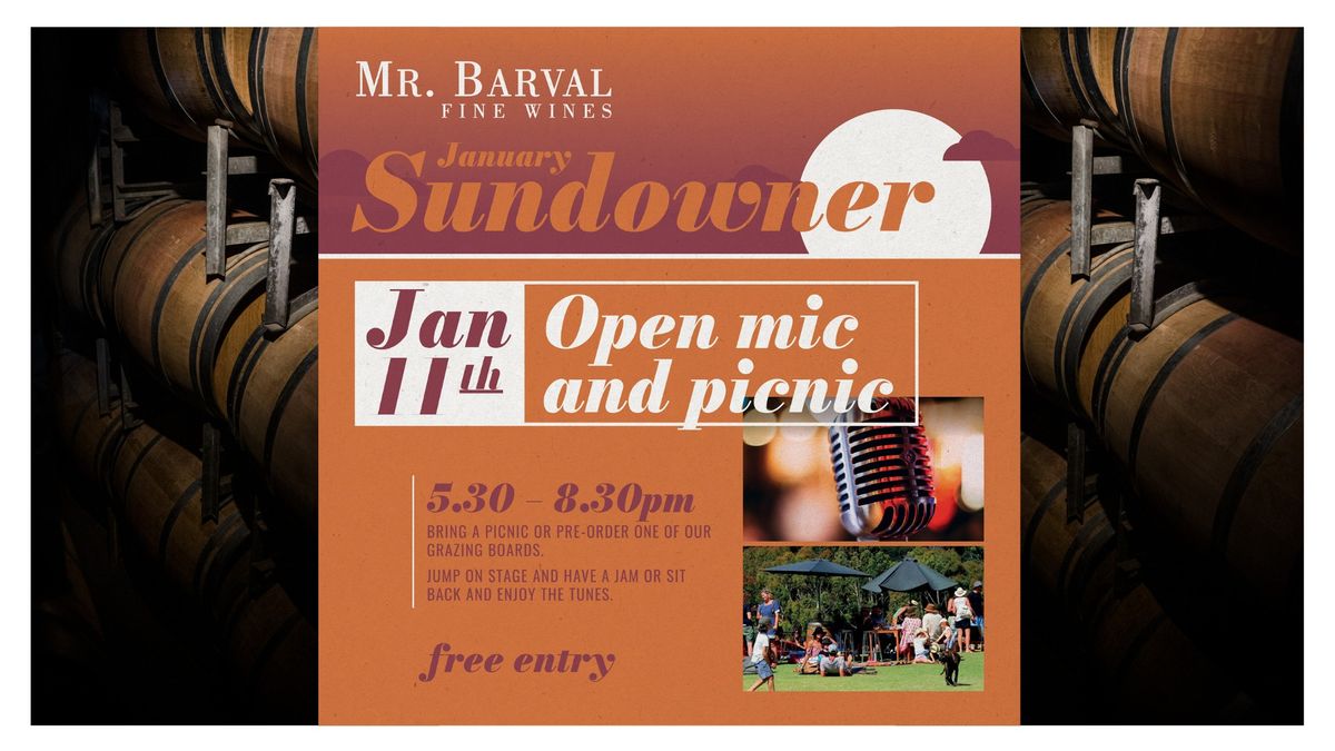 Open Mic and Picnic @ Mr Barval Winery