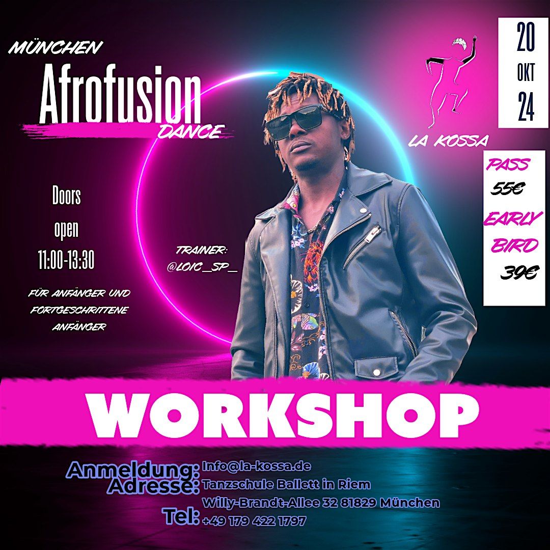 Afrofusion Workshop  - Basics, Freestyle, Choreo