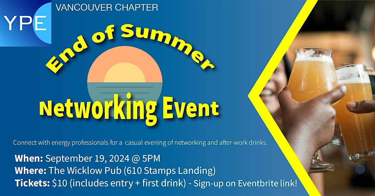 Young Professionals in Energy: End of Summer Networking Event