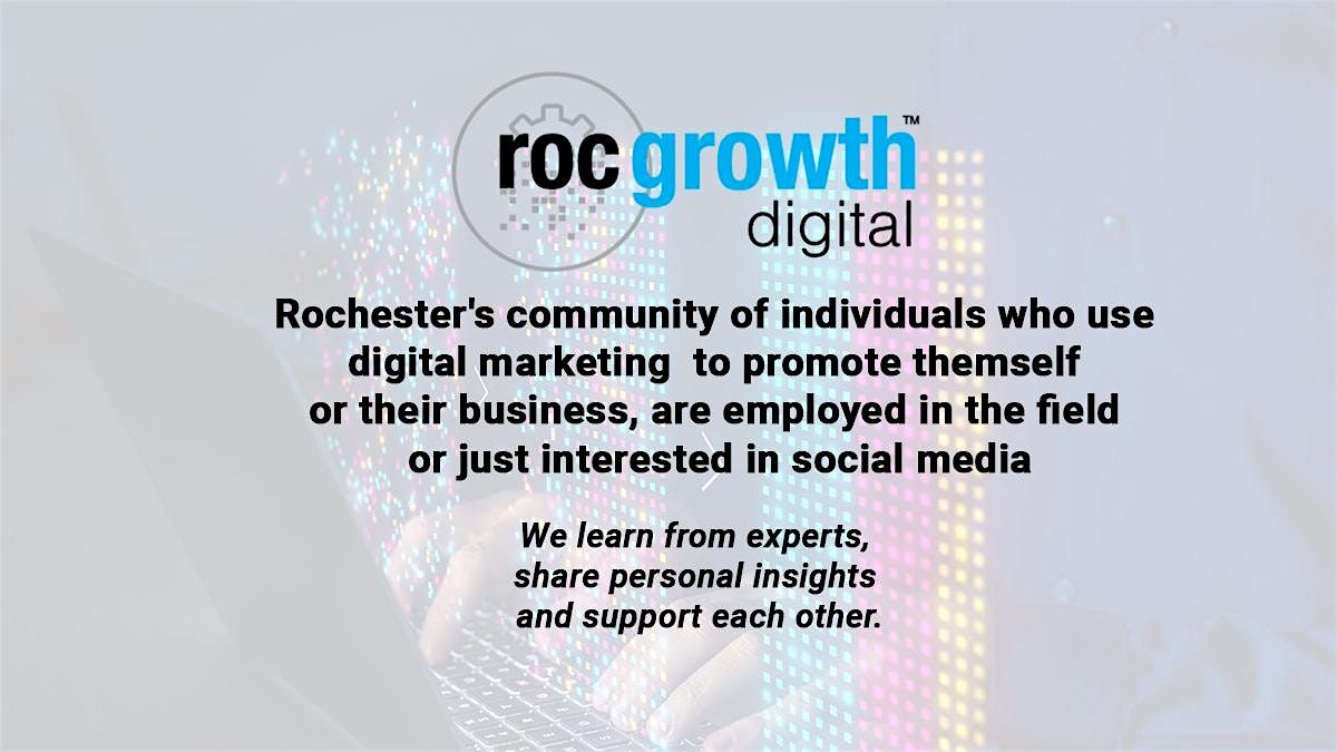 RocGrowth Digital \u2013 An Opportunity to Learn and Build Community Sept 25