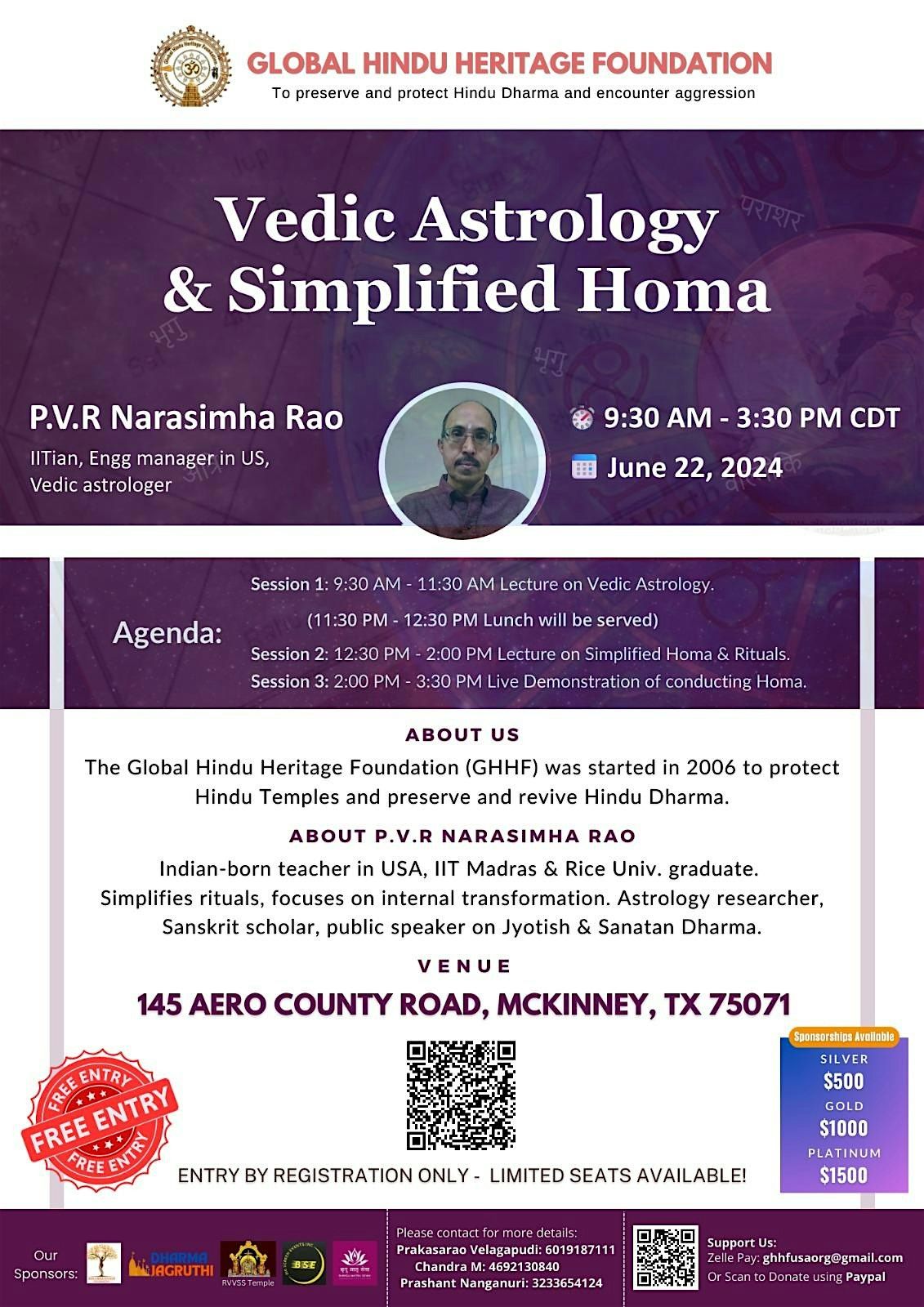 Vedic Astrology and Simplified Homa By PVR Narasimha Rao