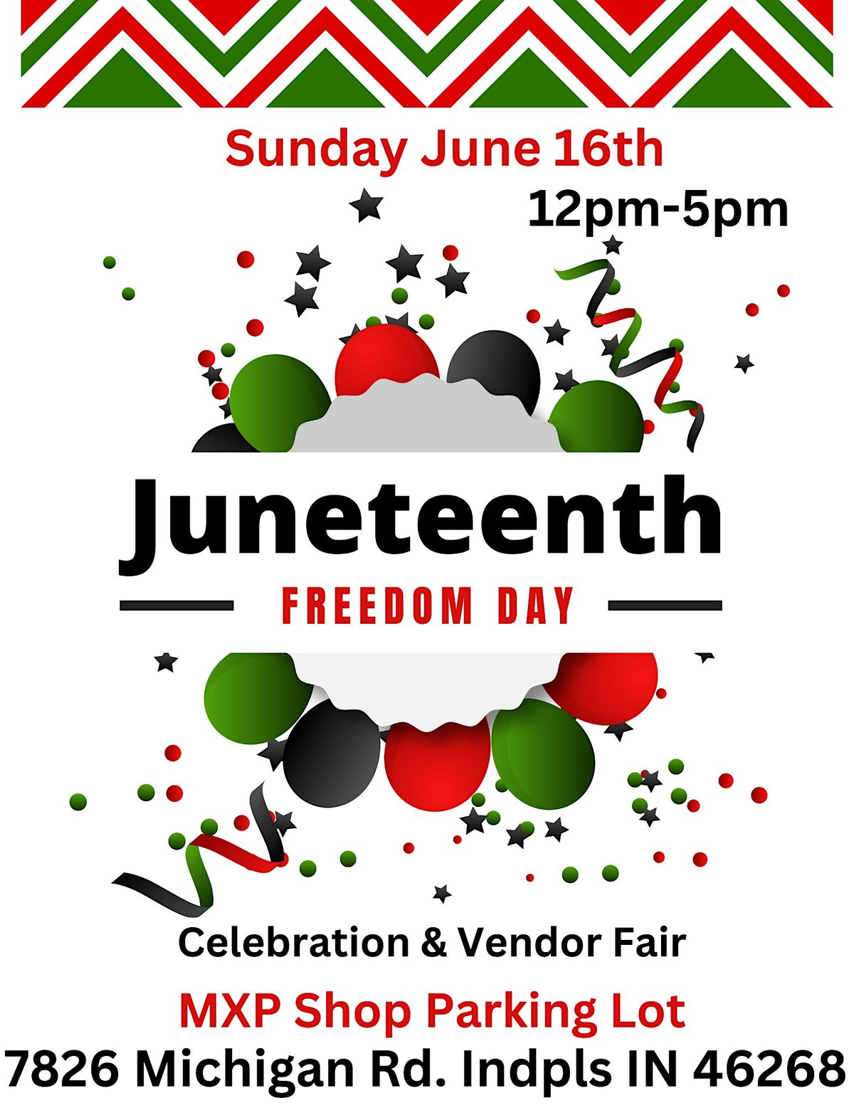 Juneteenth (Freedom Day) Celebration and Vendor Fair