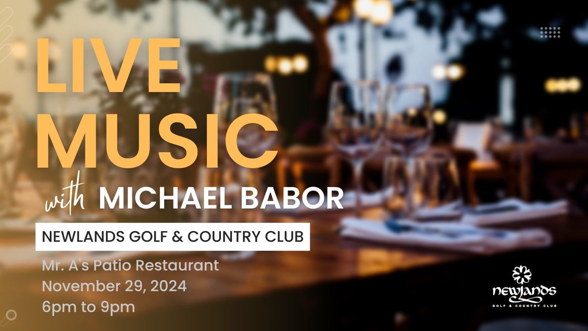 Michael Babor LIVE @ Mr. A's Patio Restaurant