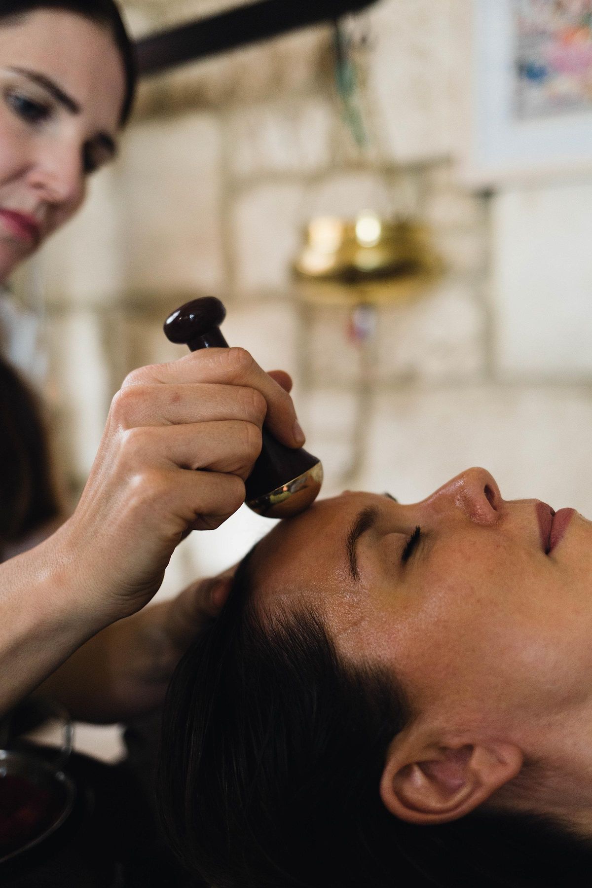 Face, Head and Kansa Wand Massage Lakshmi Ayurveda