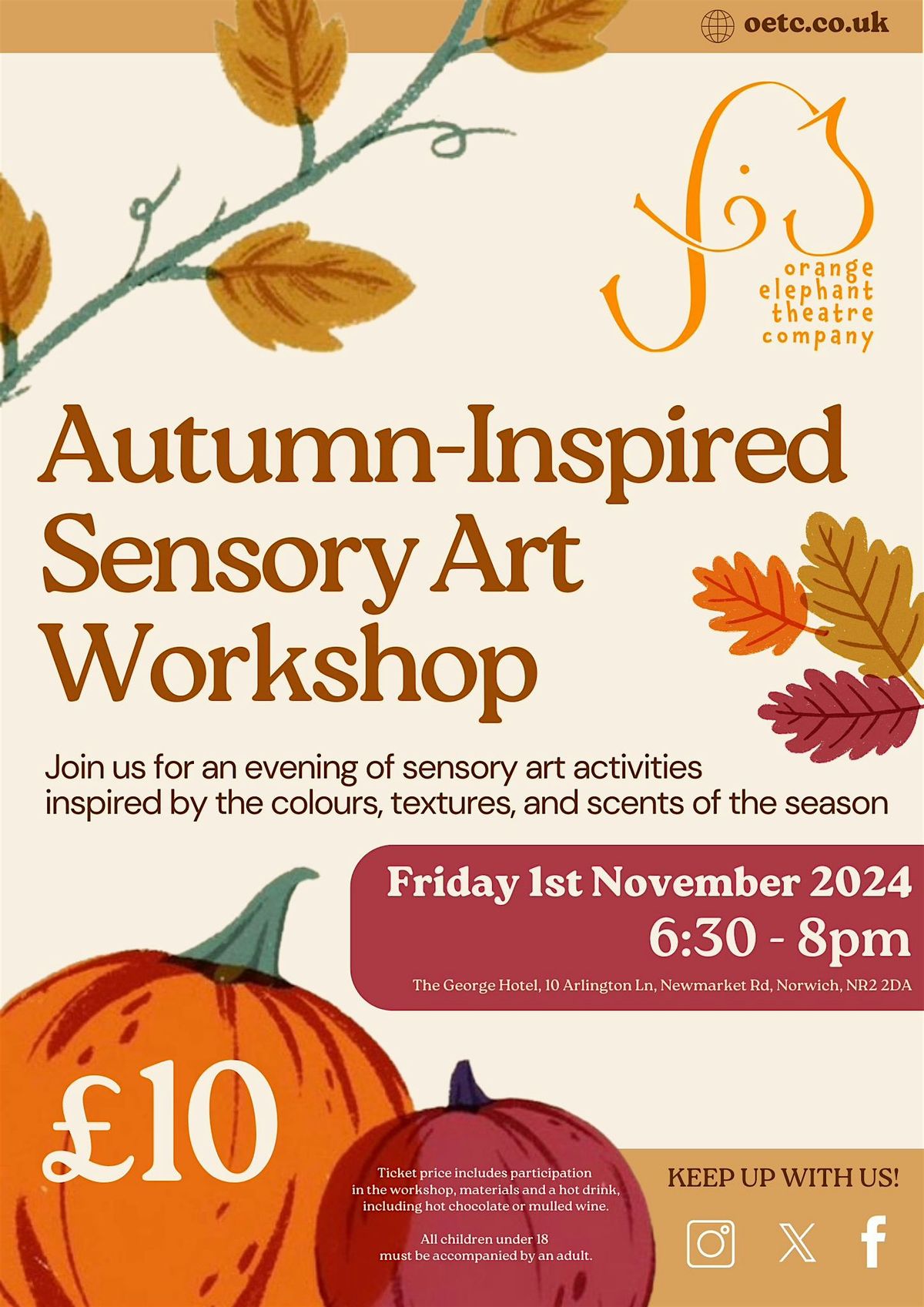 AUTUMN-INSPIRED SENSORY ART WORKSHOP