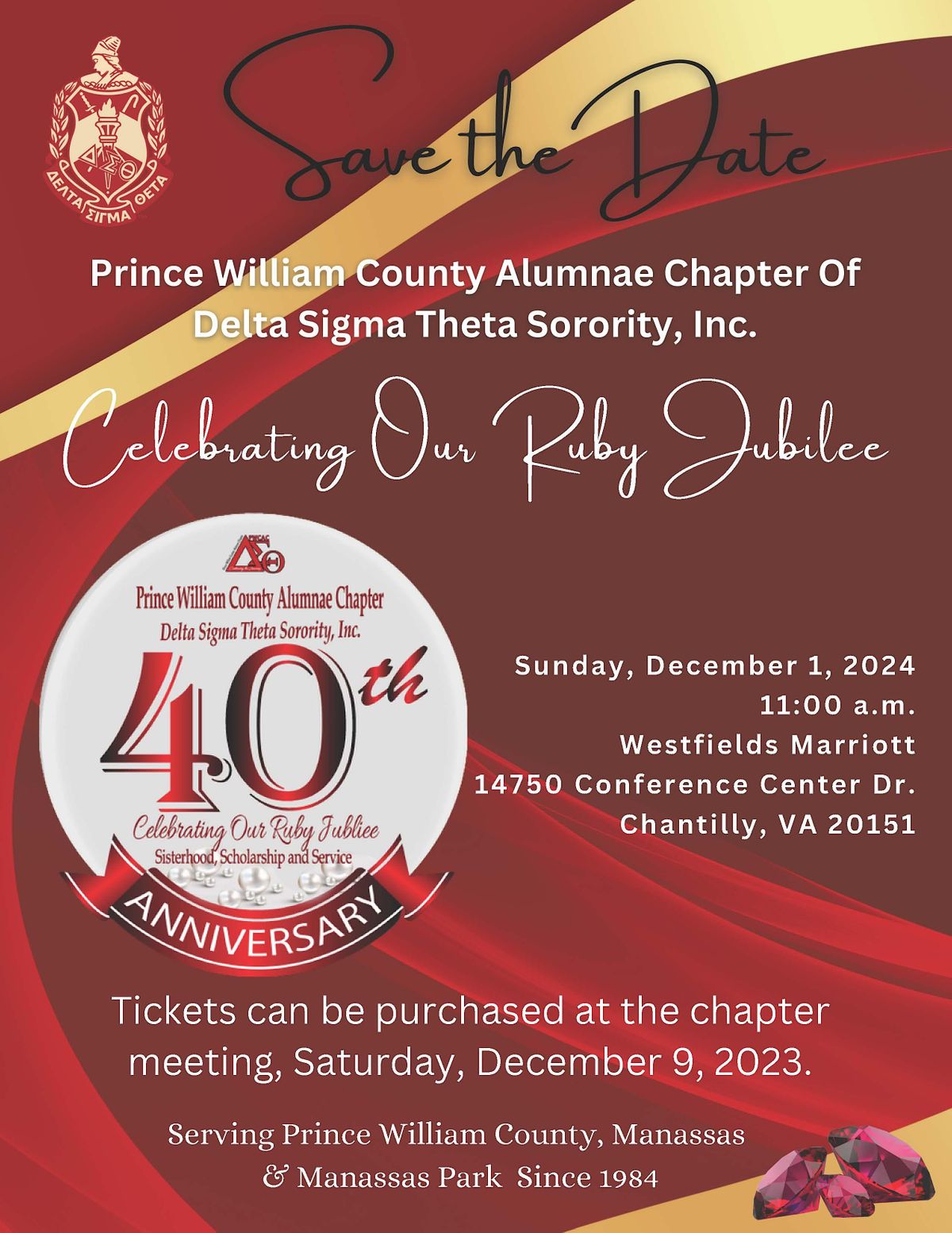 40th Anniversary of PWCAC -DST Anniversary Luncheon