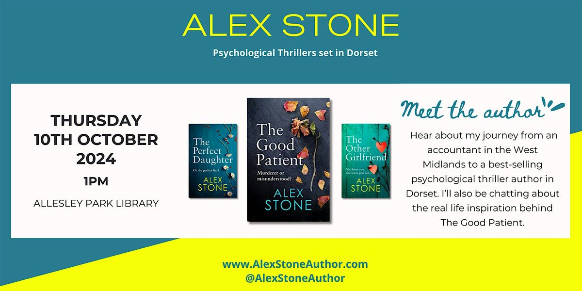 Meet The Author - Alex Stone at Allesley Park Library