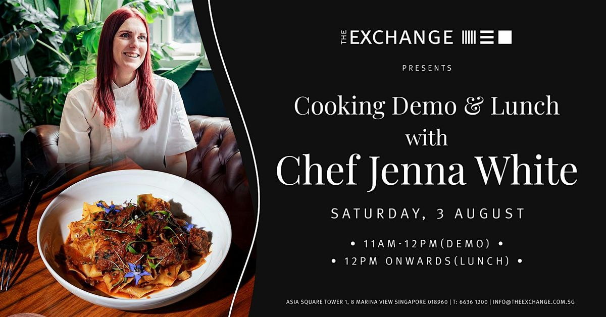 Cooking Demo and Lunch with Jenna White - free drink included