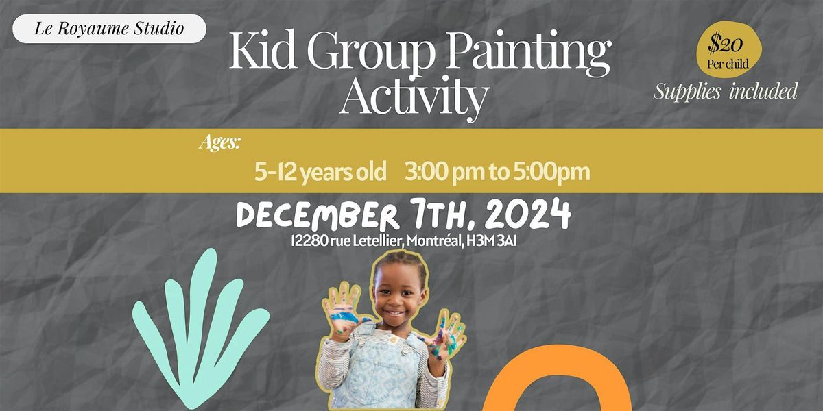 Kid Group Painting Activity