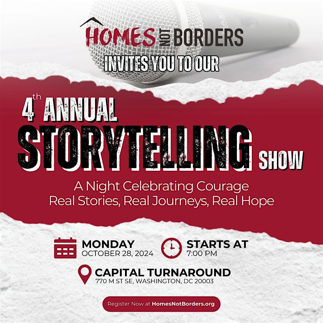 Homes Not Borders' 4th Annual Storytelling Show