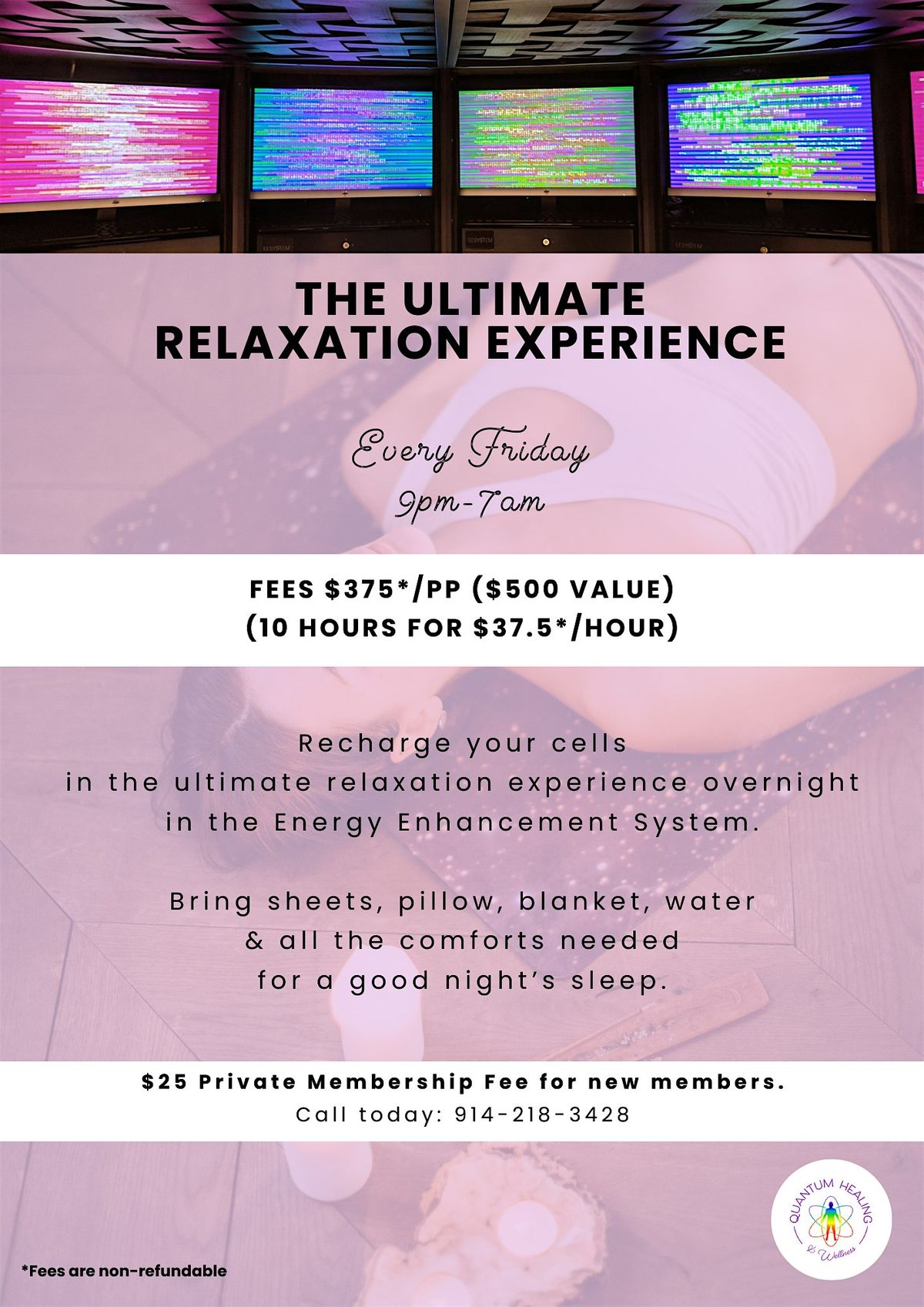 The Ultimate Relaxation Experience - Every Friday @ 9 PM