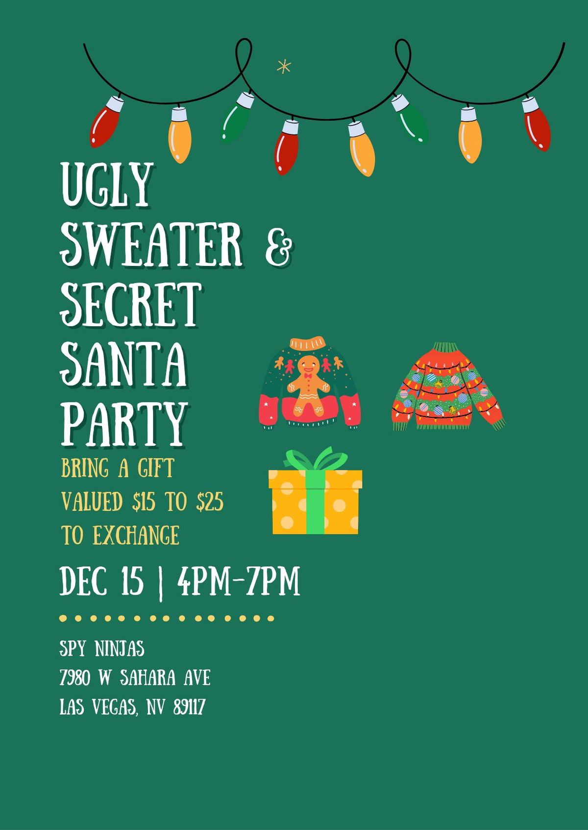 Ugly Sweater & Secret Santa Party