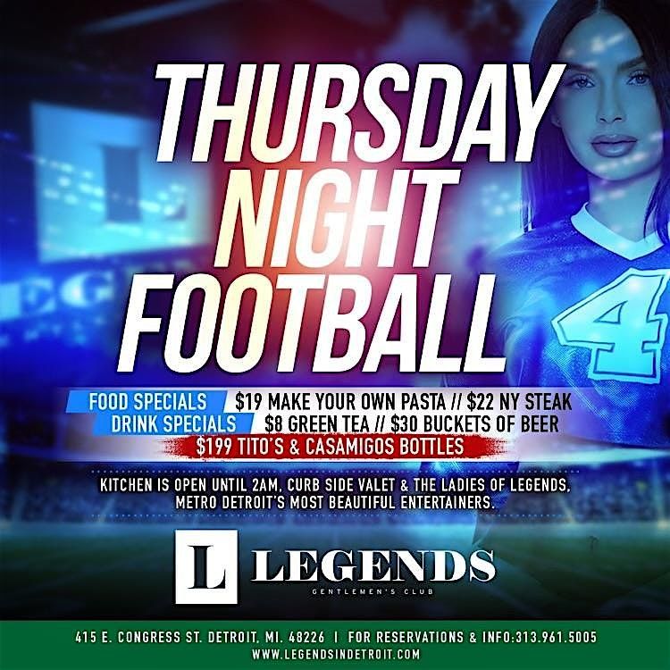 Thursday Night Football at Michigan's Premier Club