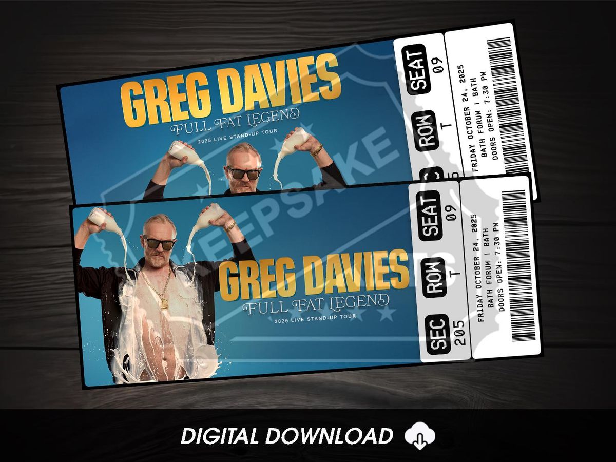 Greg Davies Bath Tickets
