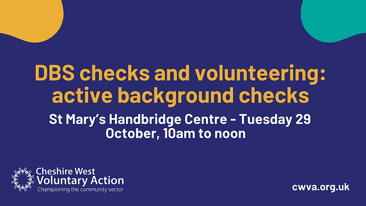 DBS checks and volunteering: Active Background Checks