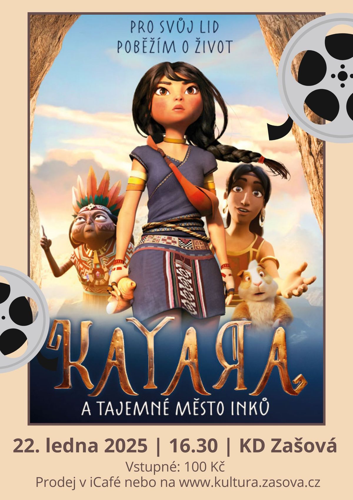 Kino: Kayara a tajemn\u00e9 m\u011bsto Ink\u016f