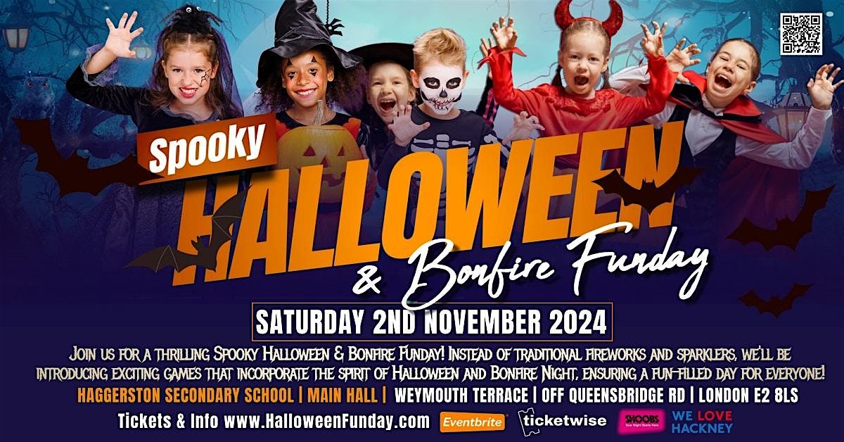 SPOOKY HALLOWEEN & BONFIRE FUNDAY, Kids Disco, Spooky Games, Bouncy Castles