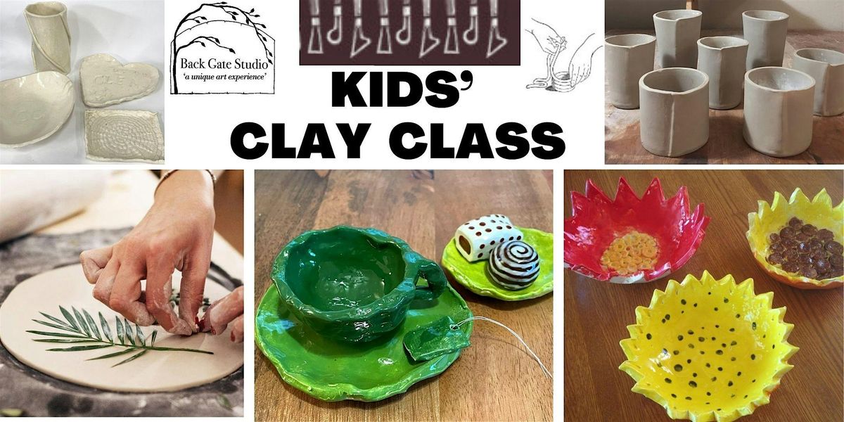 Summer CLAY CLASS for KIDS: 8  wk session. Ages 5.5-14.