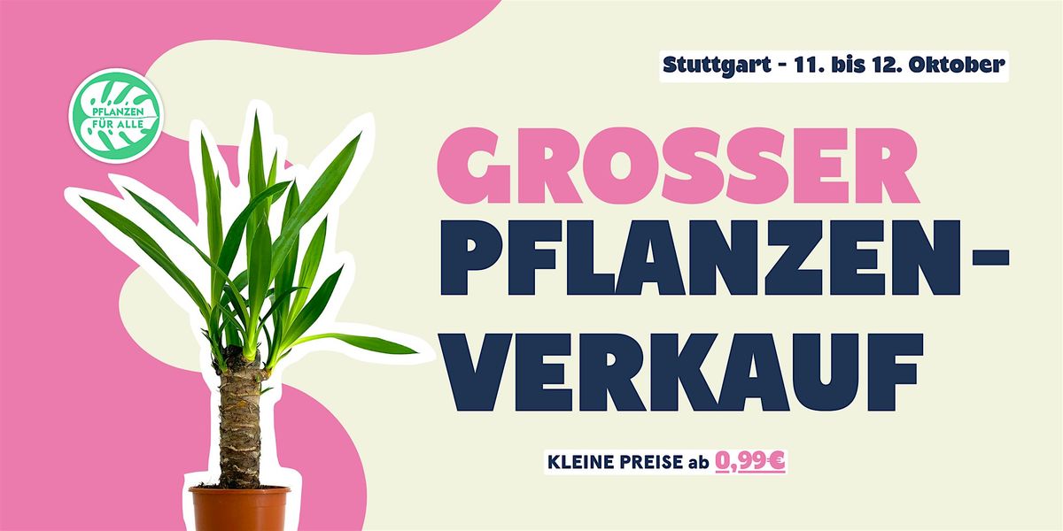 Gro\u00dfer Pflanzenverkauf - Stuttgart