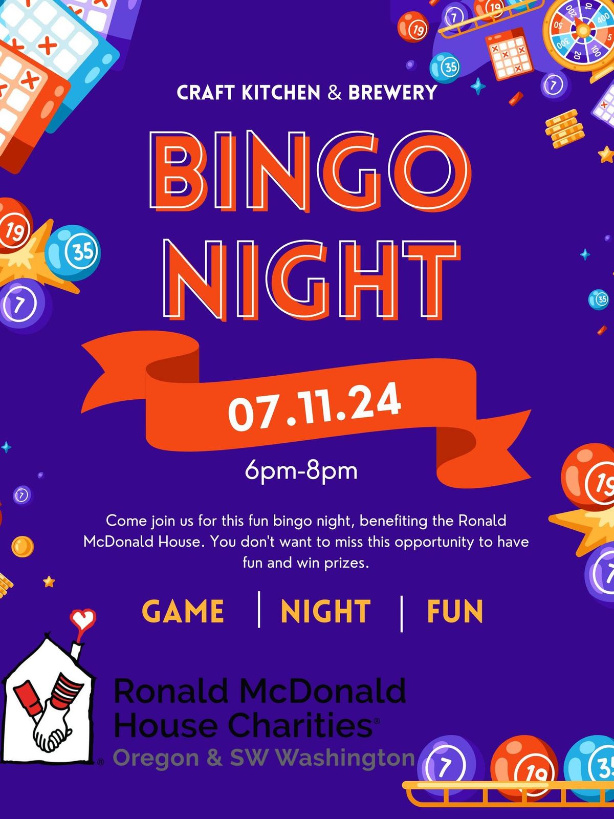 Family Bingo Night: Ronald McDonald House