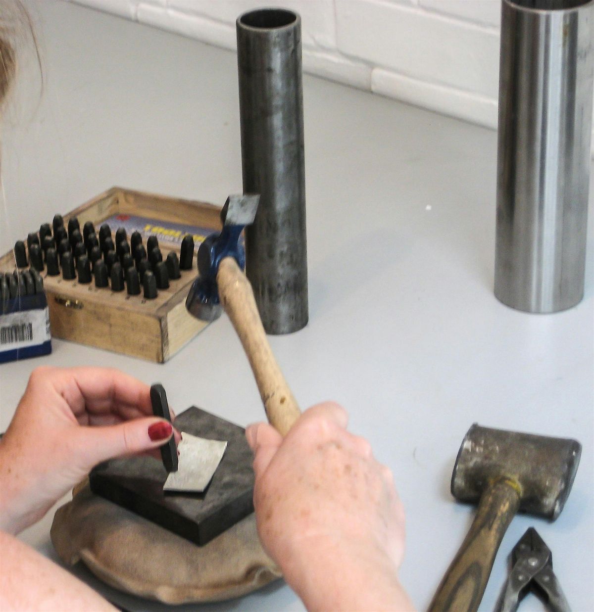 Pewter jewellery workshop