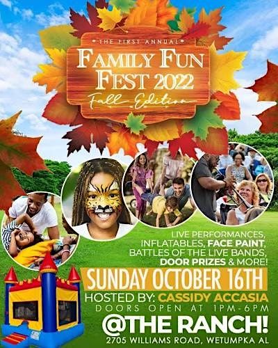 Family Fun Fest 2022-Fall Edition, The Ranch Multiplex, Wetumpka, 16 ...