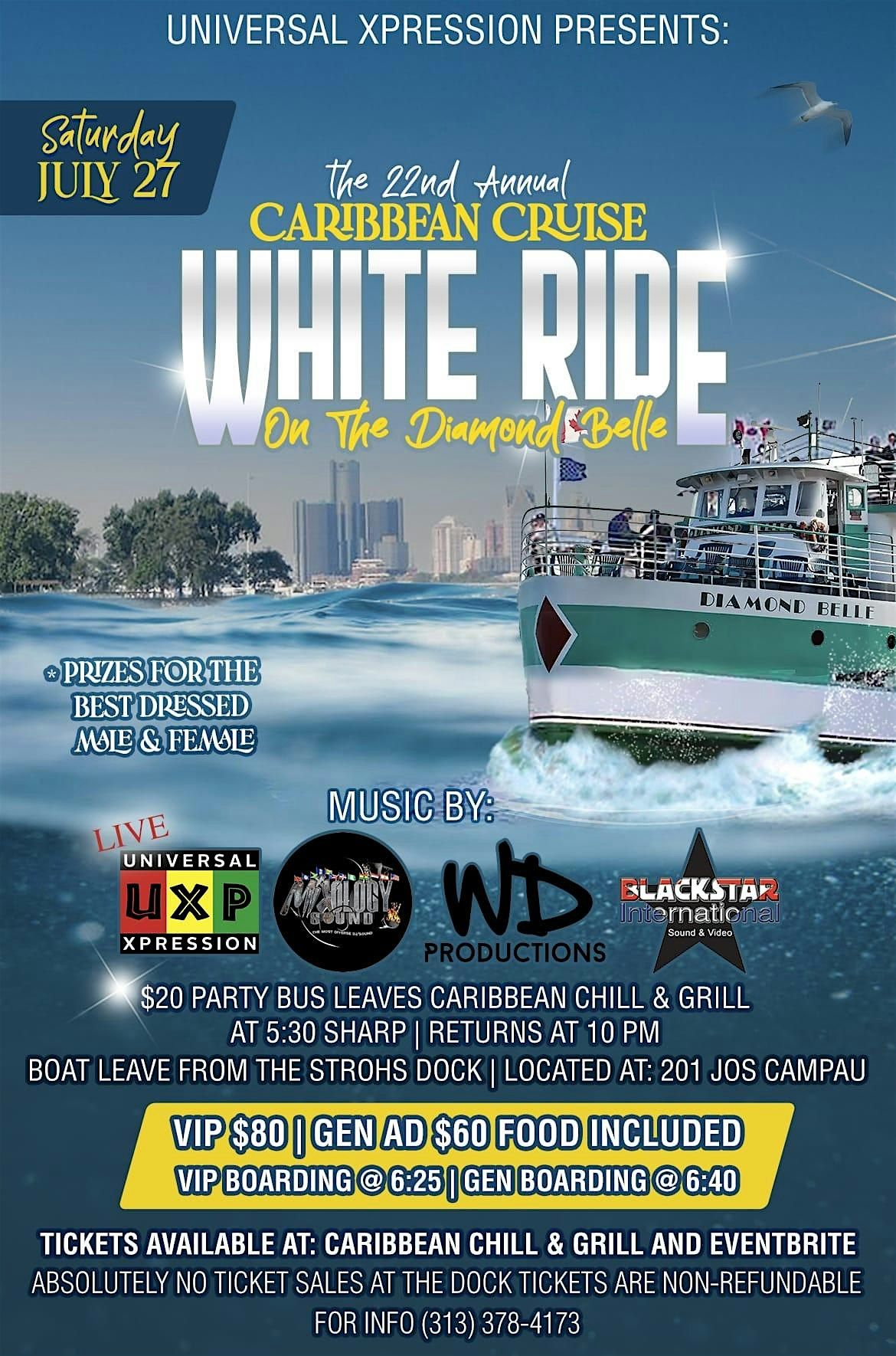 The 22nd annual Caribbean Cruise all white ride