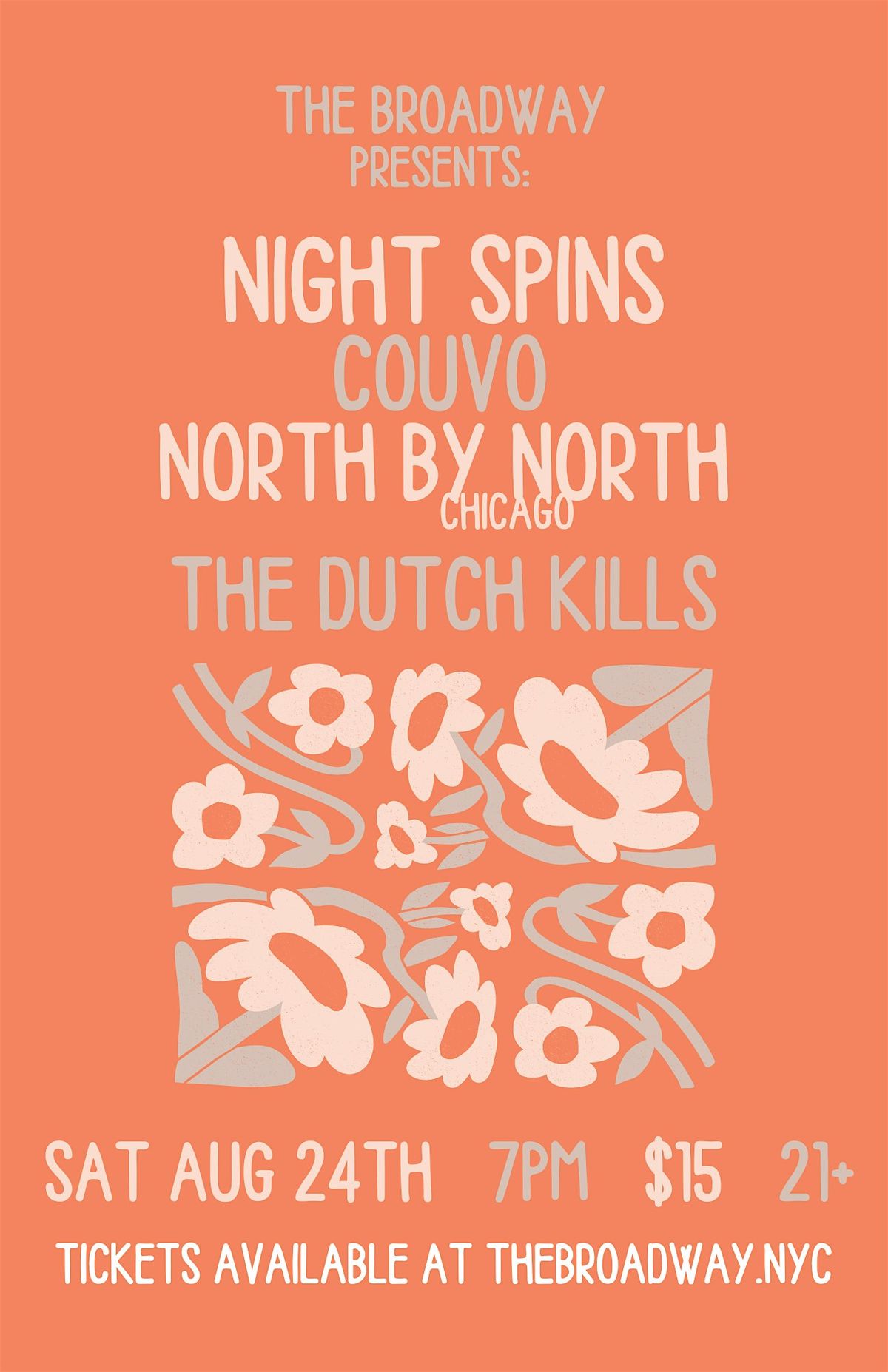 Night Spins w\/ Couvo, North By North + The Royale Minks