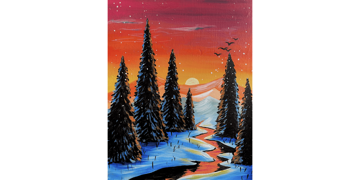 Early Morning Winter - Paint and Sip in Sacramento | Classpop!\u2122