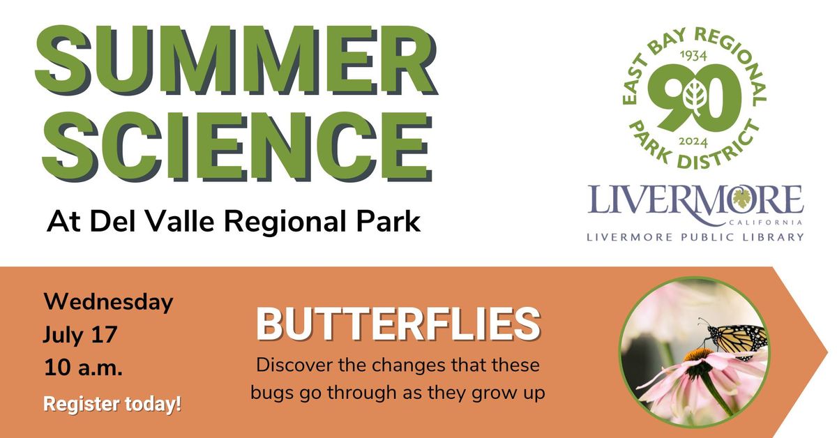 Summer Science Butterflies at Del Valle Regional Park