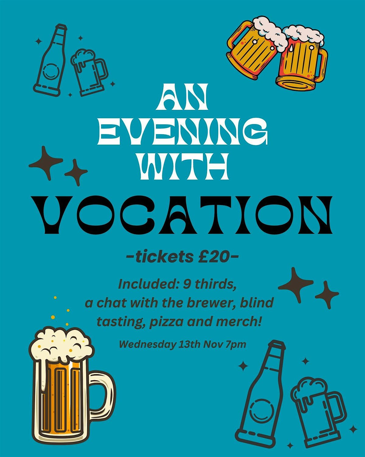 An evening with Vocation brewery