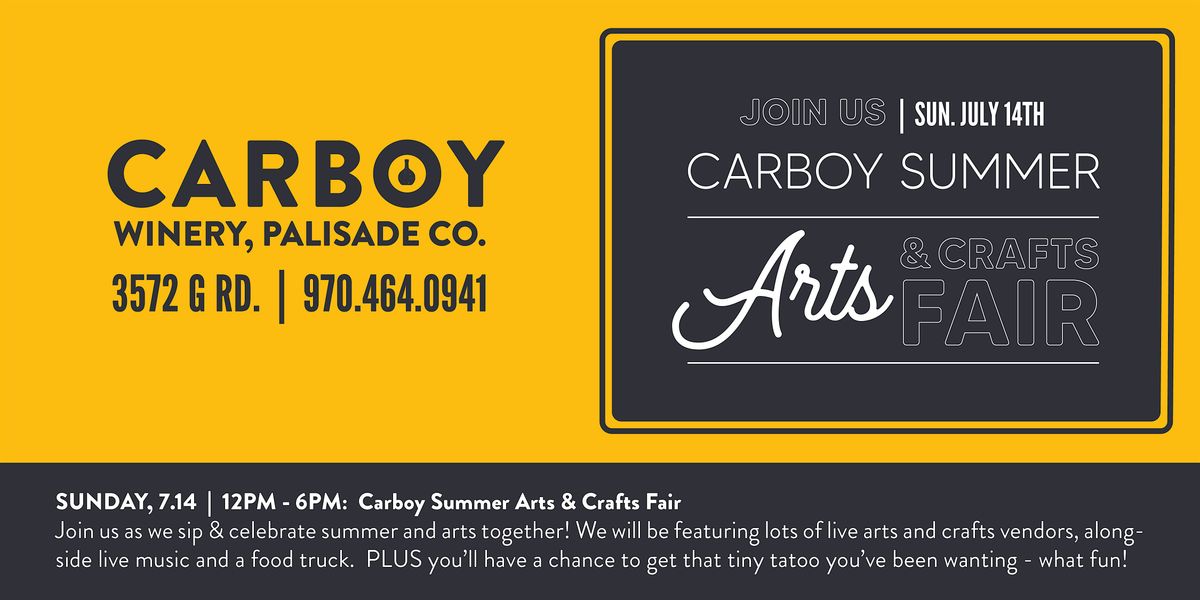 Carboy Summer Arts and Craft Fair