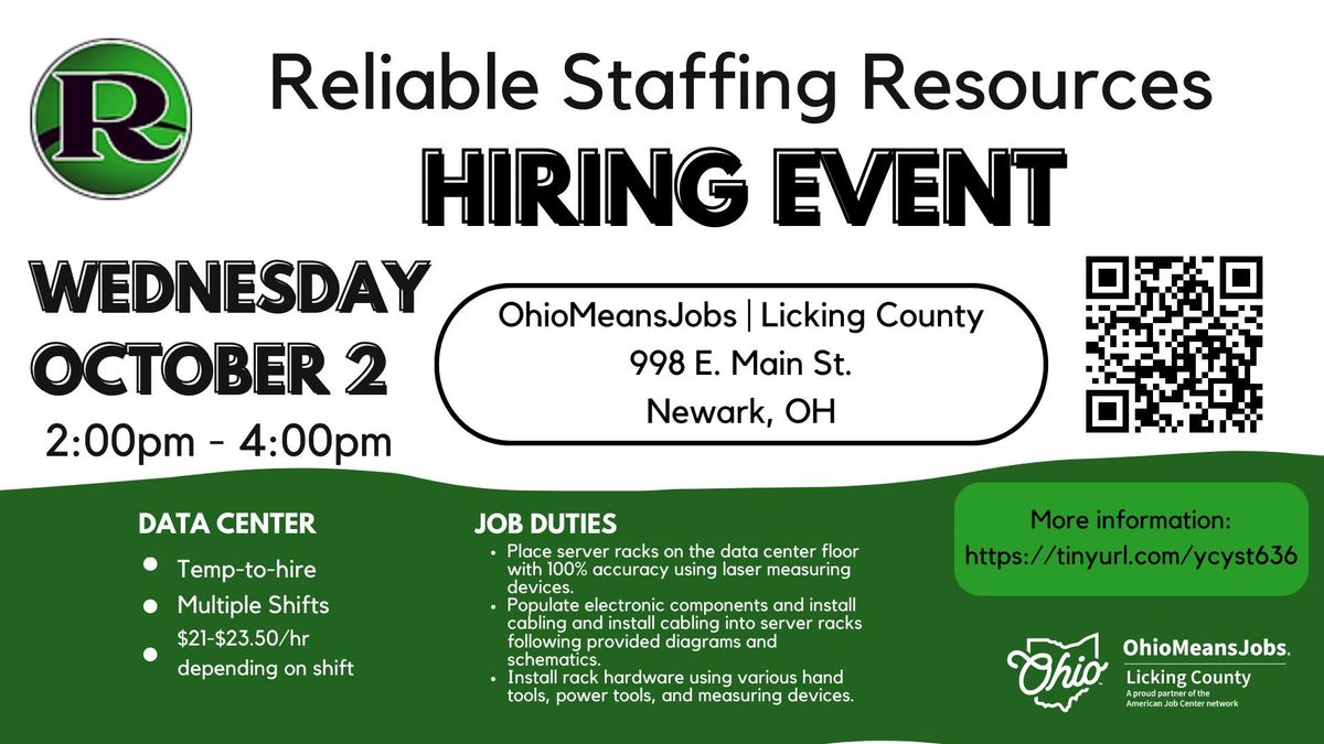 Reliable Staffing Hiring Event