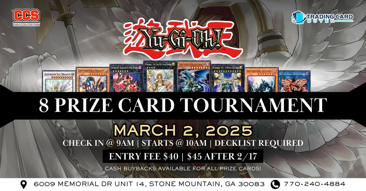 Yu Gi Oh 8x Prize Card Tournament