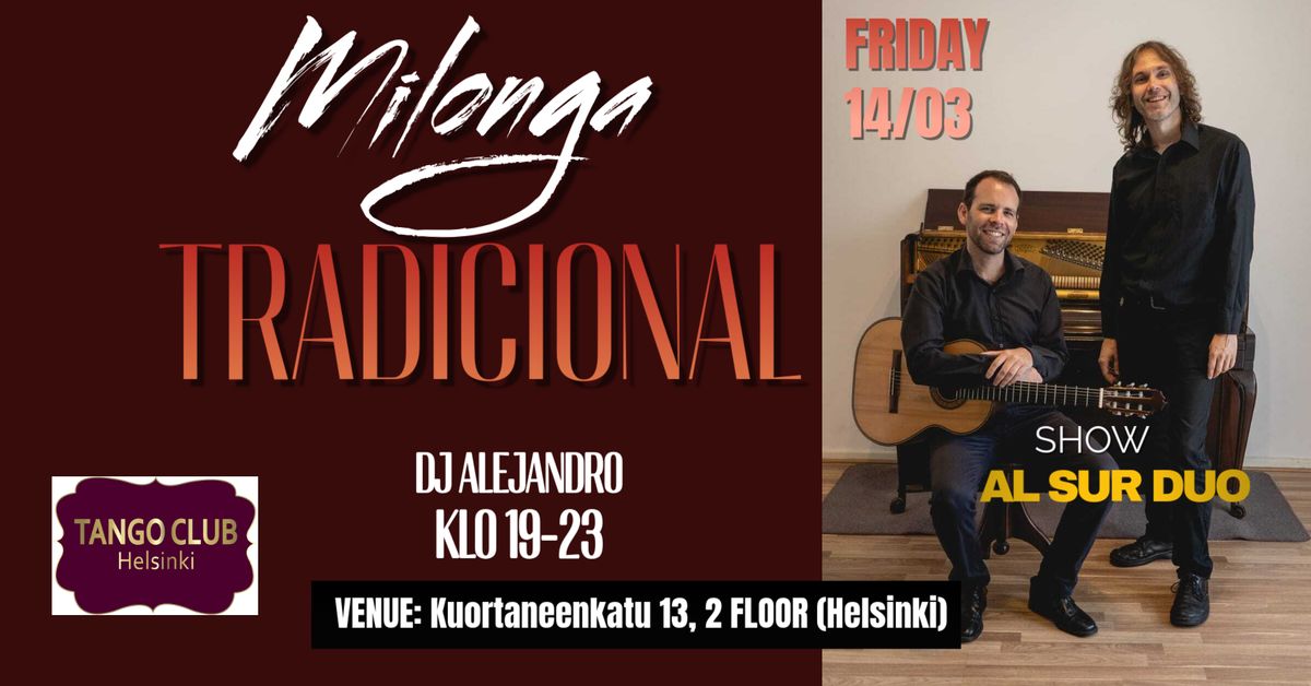 MILONGA TRADICIONAL-SHOW DUO AL SUR(ARG)