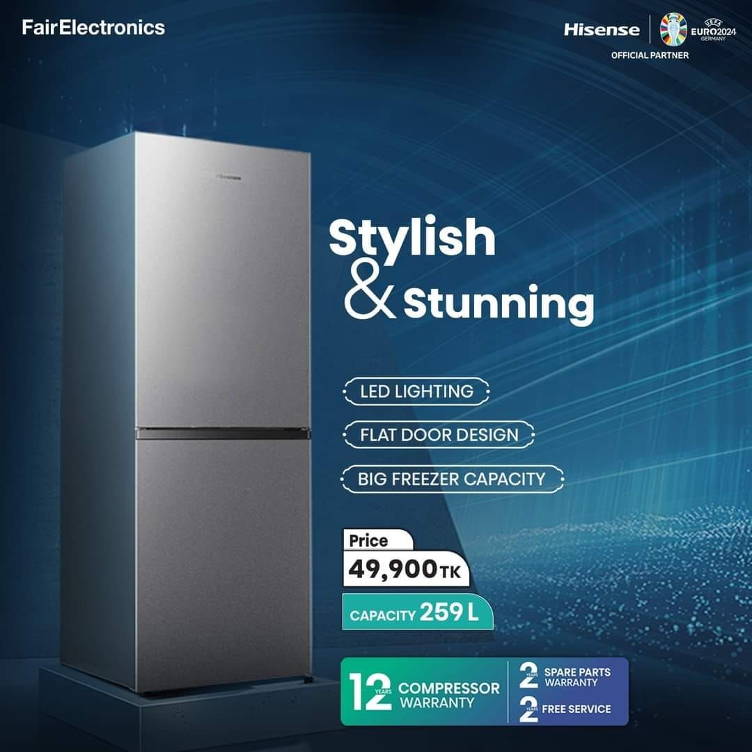 Uplift your kitchen interior with stylish & stunning Hisense Bottom Mount Refrigerator