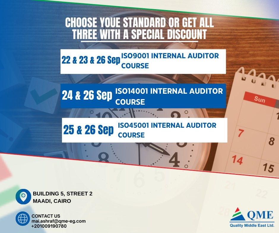 ISO 9001, ISO 14001 & ISO 45001 Internal Auditor Course