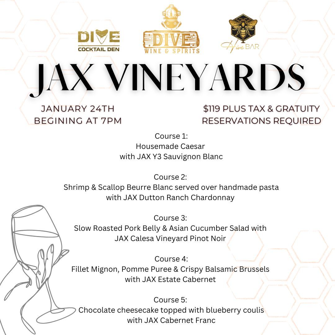 JAX Vineyards Wine Dinner 