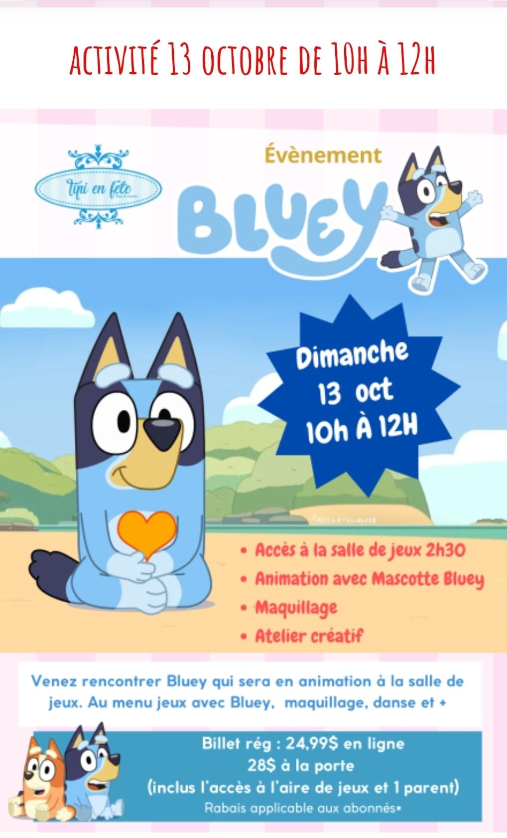 Bluey en visite